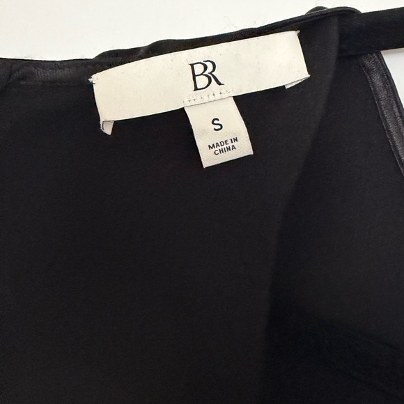 Banana Republic Black Aurelia Satin Trapeze Mini Dress - Picture 4 of 5